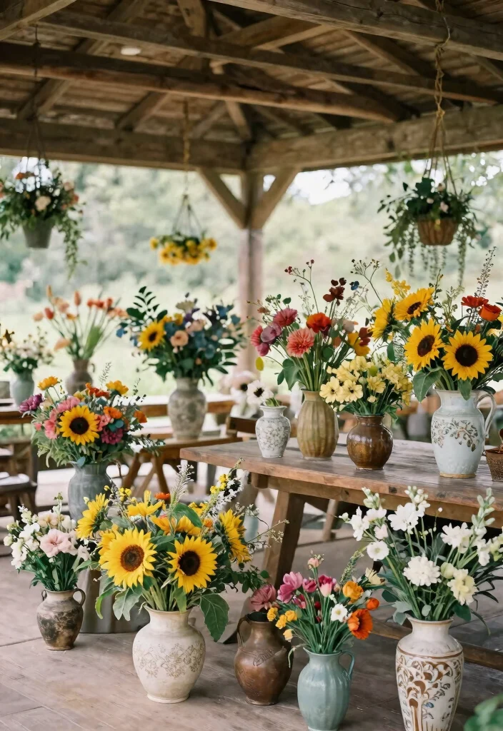 8 Elegant Backyard Gazebo Decorating Ideas for Hosting 3. Bold Floral Arrangements 0