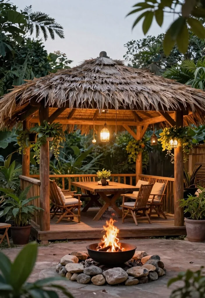 8 Gourmet Gazebo Ideas for Your Backyard Kitchen Setup 1 8 Gourmet Gazebo Ideas for Your Backyard Kitchen Setup 1. Rustic Wooden Charm 0
