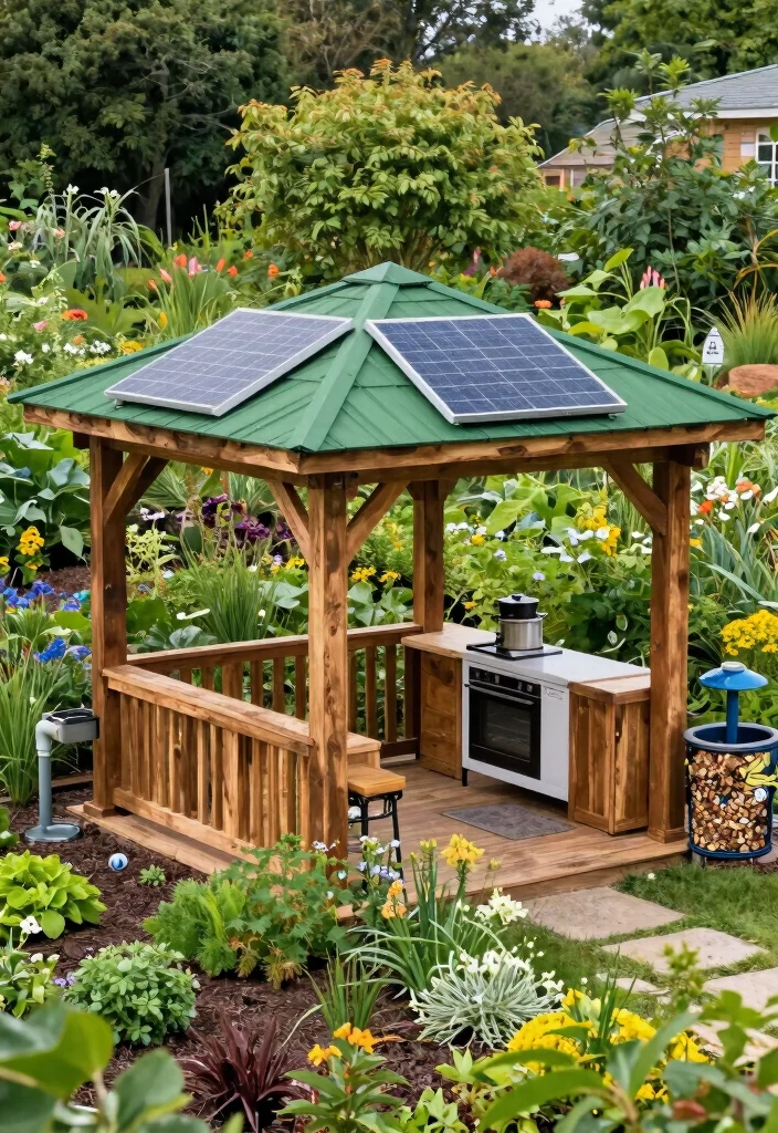 8 Gourmet Gazebo Ideas for Your Backyard Kitchen Setup 47 8 Gourmet Gazebo Ideas for Your Backyard Kitchen Setup 7. Eco Friendly Sanctuary 0