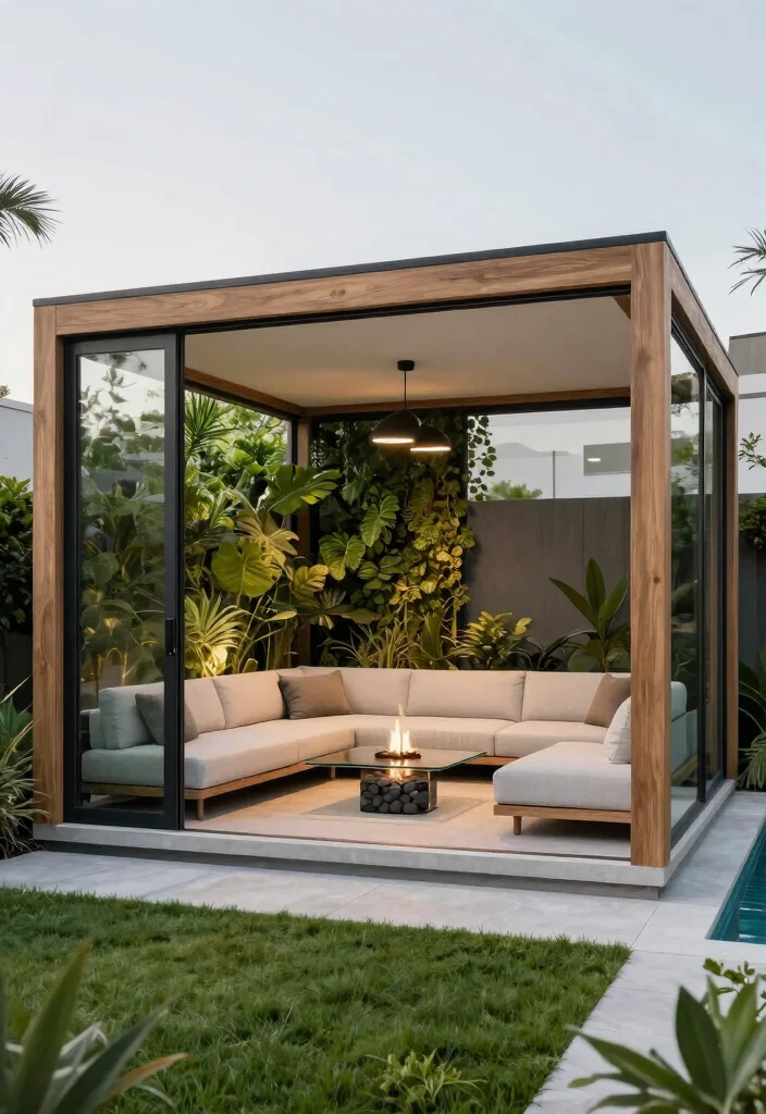 8 Luxurious Pool Gazebo Ideas for a Resort-Style Feel 1 8 Luxurious Pool Gazebo Ideas for a Resort Style Feel 1. Modern Minimalist Gazebo 0