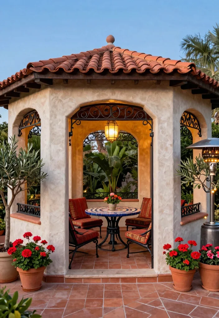 8 Luxurious Pool Gazebo Ideas for a Resort-Style Feel 35 8 Luxurious Pool Gazebo Ideas for a Resort Style Feel 5. Mediterranean Style Gazebo 0