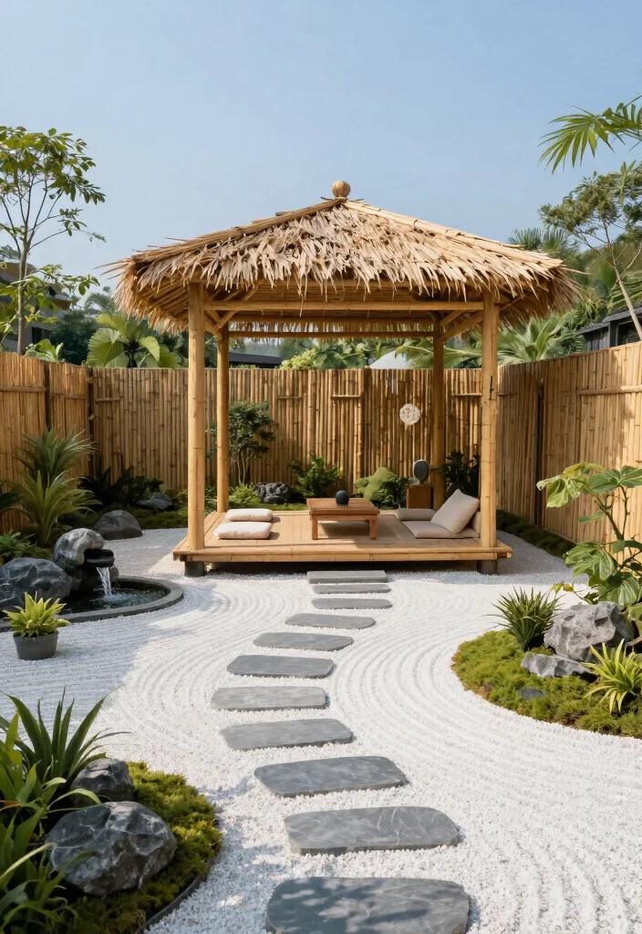 8 Luxurious Pool Gazebo Ideas for a Resort-Style Feel 36 8 Luxurious Pool Gazebo Ideas for a Resort Style Feel 6. Zen Garden Gazebo 0
