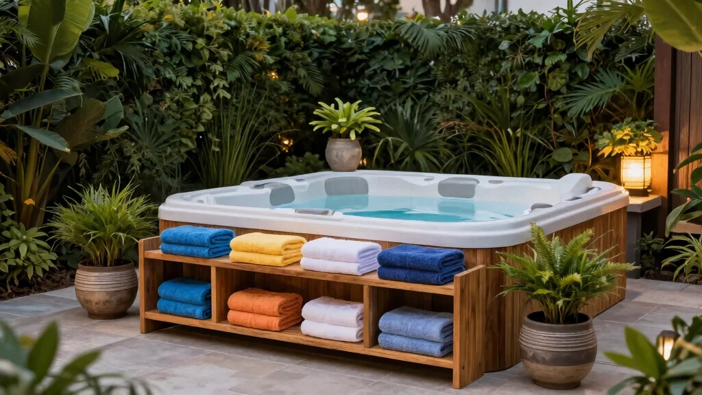 8 Neat Hot Tub Towel Storage Ideas to Stay Dry