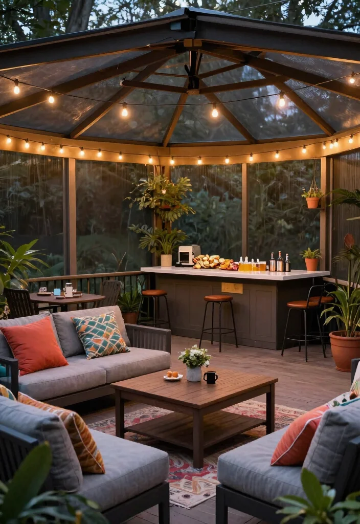 8 Peaceful Screened In Gazebo Ideas for Relaxation 24 8 Peaceful Screened In Gazebo Ideas for Relaxation 4. Entertaining Paradise 0