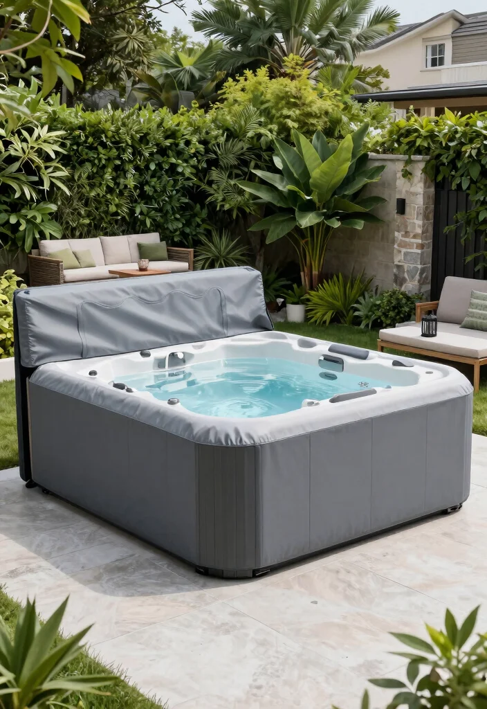 8 Protective Covered Hot Tub Ideas to Stay Dry & Warm 58 8 Protective Covered Hot Tub Ideas to Stay Dry Warm 8. Customizable Modular Covers 0
