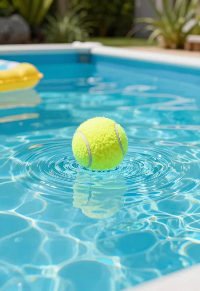 8 Time Saving Above Ground Pool Cleaning Hacks Crystal Water 6. Use a Tennis Ball to Absorb Oils 0