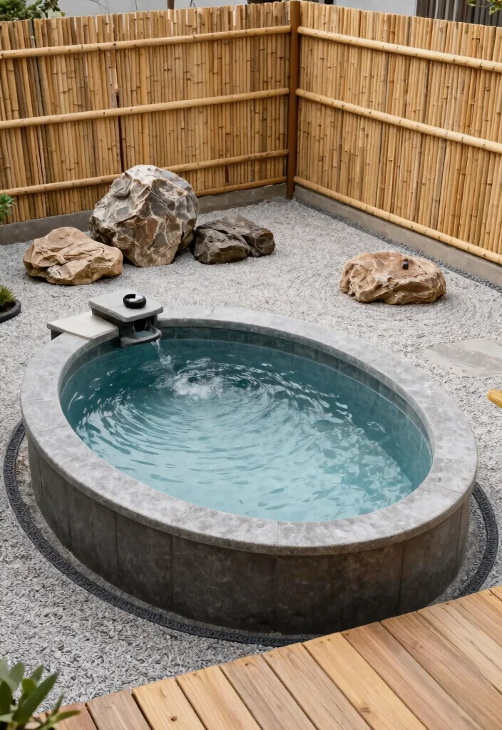 8 Unique Above Ground Oval Pool Ideas for Better Layouts 8. Zen Garden Retreat 0