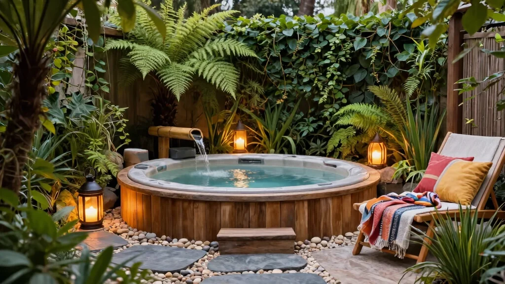 9 Aesthetic Hot Tub Decorating Ideas for a Zen Vibe