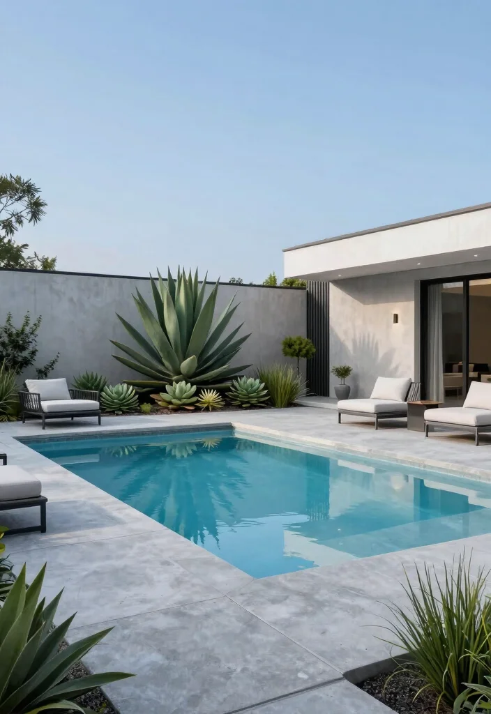 9 Best Rectangle Above Ground Pool Ideas for Modern Homes 2. Modern Minimalist Design 0