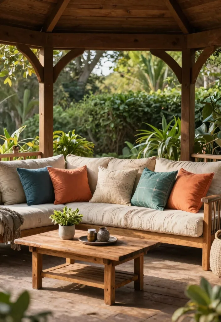 9 Comfortable Gazebo Furniture Ideas for All-Day Lounging 13 9 Comfortable Gazebo Furniture Ideas for All Day Lounging 3. Eco Friendly Outdoor Sofas 0