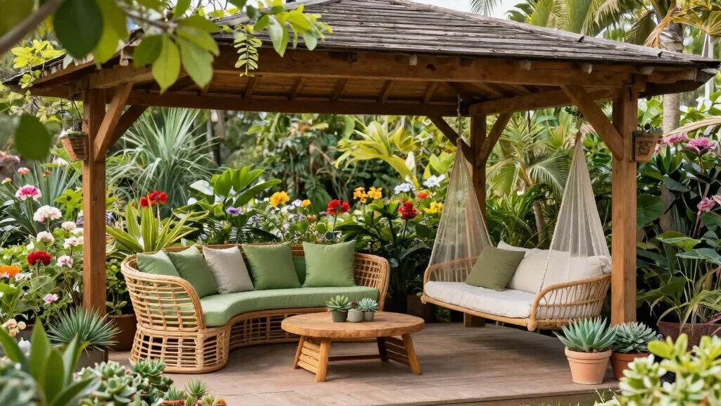 9 Comfortable Gazebo Furniture Ideas for All-Day Lounging