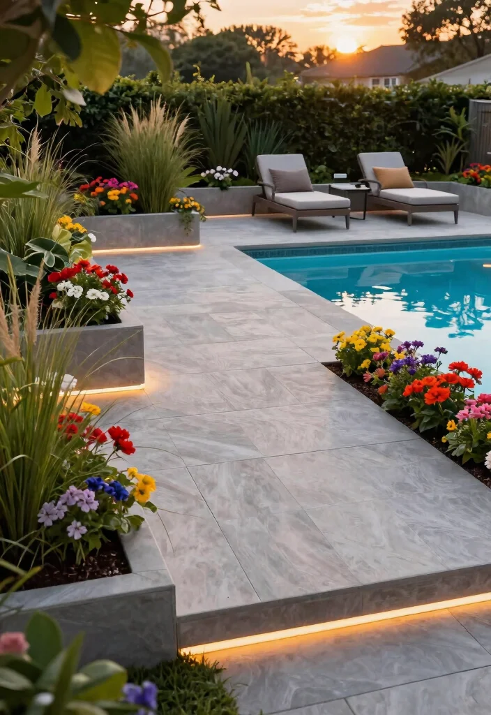 9 Custom Above Ground Pool Deck Designs for Every Budget 2. Eco Friendly Composite Decking 0