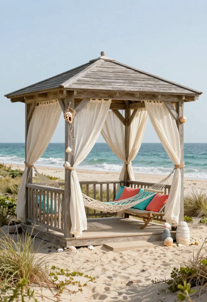 9 Enchanting Garden Gazebo Ideas Surrounded by Nature 5. Coastal Retreat Gazebo 0