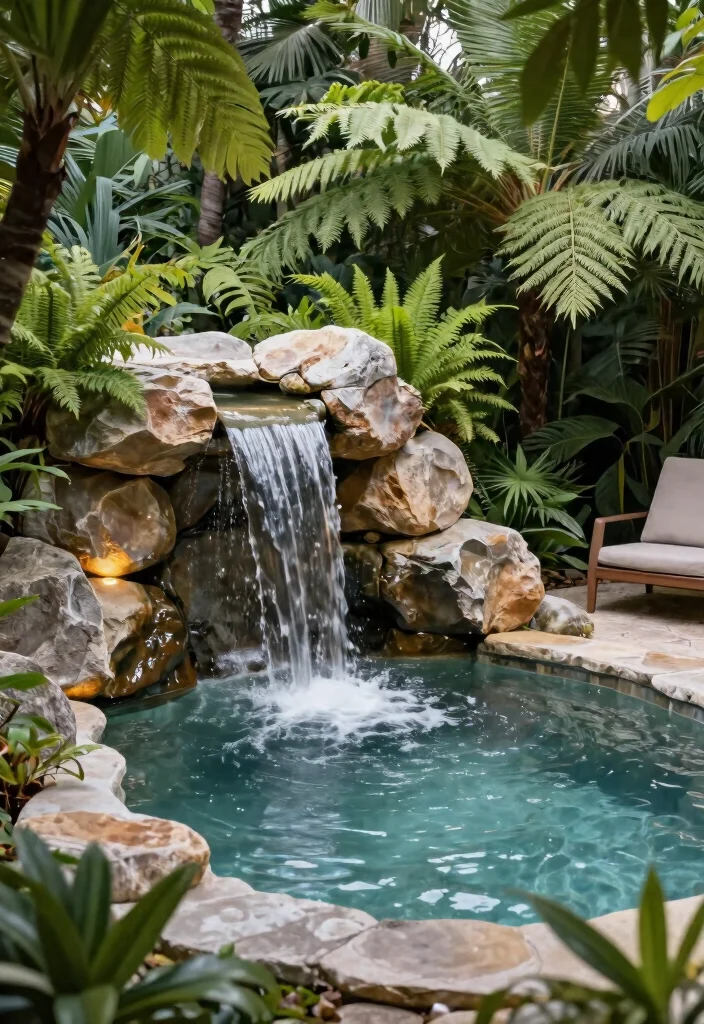 9 Lush Hot Tub Landscaping Ideas for a Tropical Feel 47 9 Lush Hot Tub Landscaping Ideas for a Tropical Feel 7. Incorporating a Tropical Bar 0