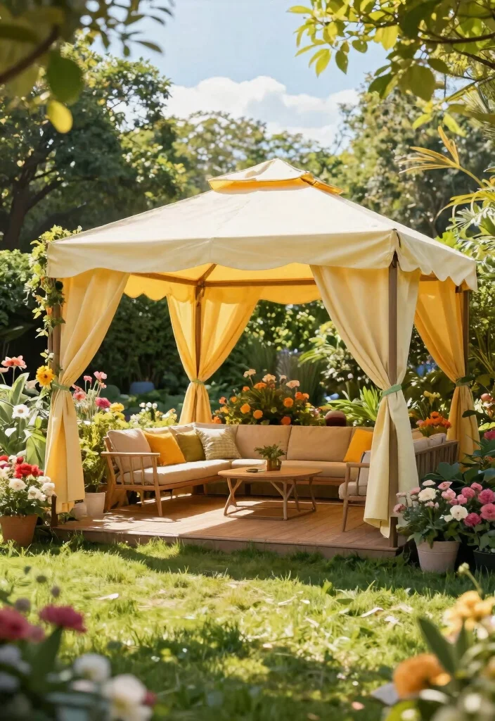 9 Rugged Outdoor Gazebo Ideas for Year Round Comfort 3. Canvas Canopy Gazebo 0