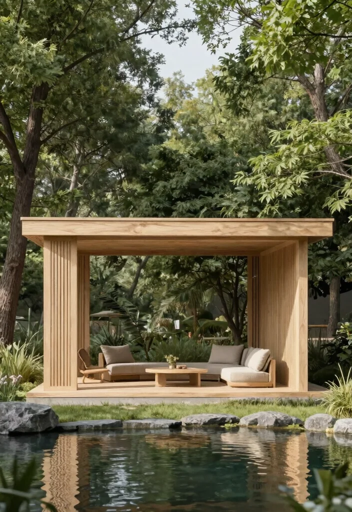 9 Rugged Outdoor Gazebo Ideas for Year Round Comfort 5. Nordic Style Gazebo 0