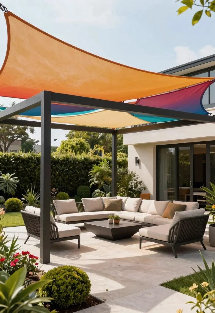 9 Rugged Outdoor Gazebo Ideas for Year Round Comfort 8. Shade Sail Gazebo 0