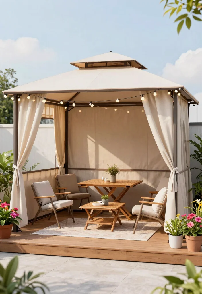 9 Seamless Deck with Gazebo Ideas for Perfect Flow 4. Multi Purpose Gazebo 0
