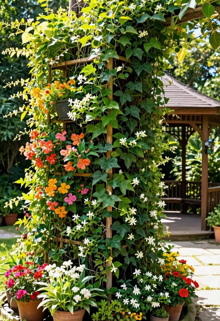 9 Stylish Gazebo Privacy Ideas to Hide from Neighbors 1. Lush Vertical Gardens 0