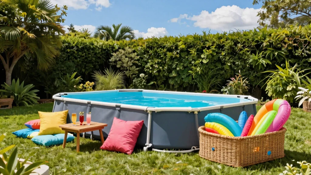 9 Tidy Above Ground Pool Storage Ideas for Floating Toys