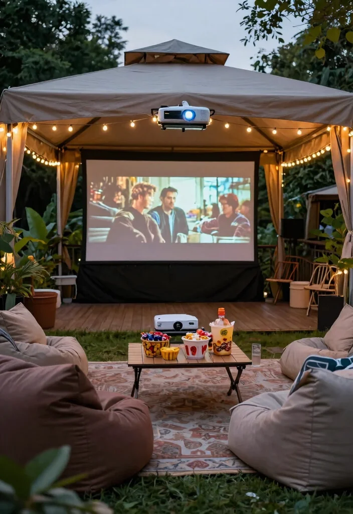 9 Top Costco Gazebo Ideas Backyard Owners Swear By 57 9 Top Costco Gazebo Ideas Backyard Owners Swear By 7. Outdoor Movie Night Setup 0