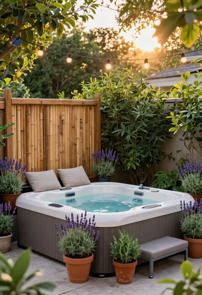 9 Versatile Portable Hot Tub Ideas for Every Yard 1. Cozy Corner Retreat 0