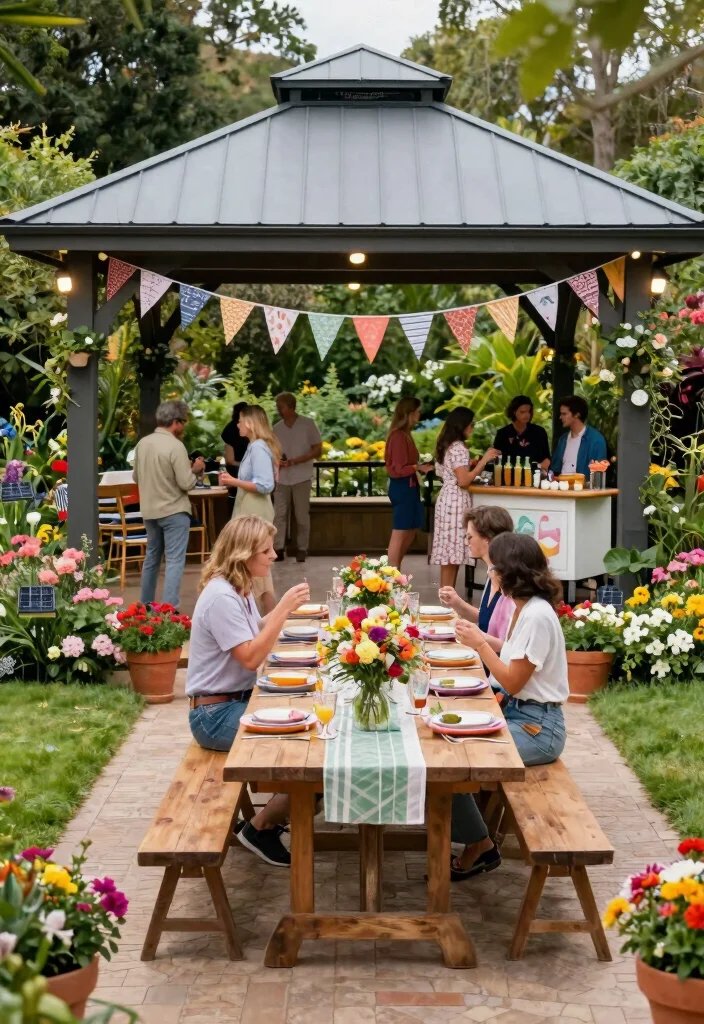 8 Stunning Yardistry Gazebo Ideas to Personalize Your Kit 2. Garden Party Haven