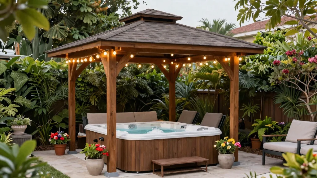 8 Sturdy Hot Tub Gazebo Ideas for Ultimate Shelter